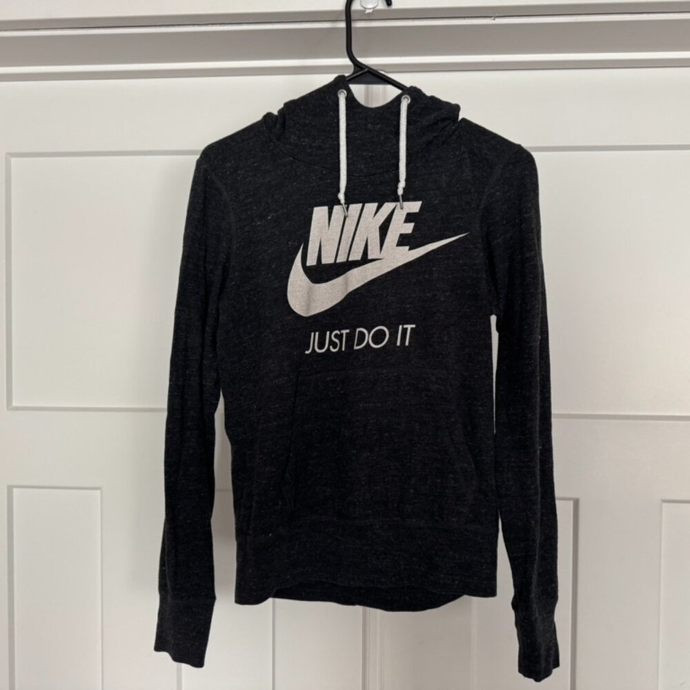 Nike Just Do It Black Hoodie Sweatshirt - Size M